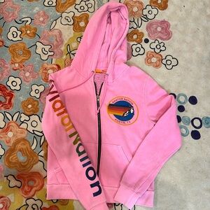 A nation pink zip up size xs